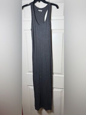 See You Monday Charcoal Sleeveless Maxi Tank Dress‎